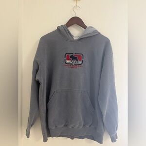 Cozy Hoodie with Embroidered Logo “Sioux Narrows Canada” with Moose